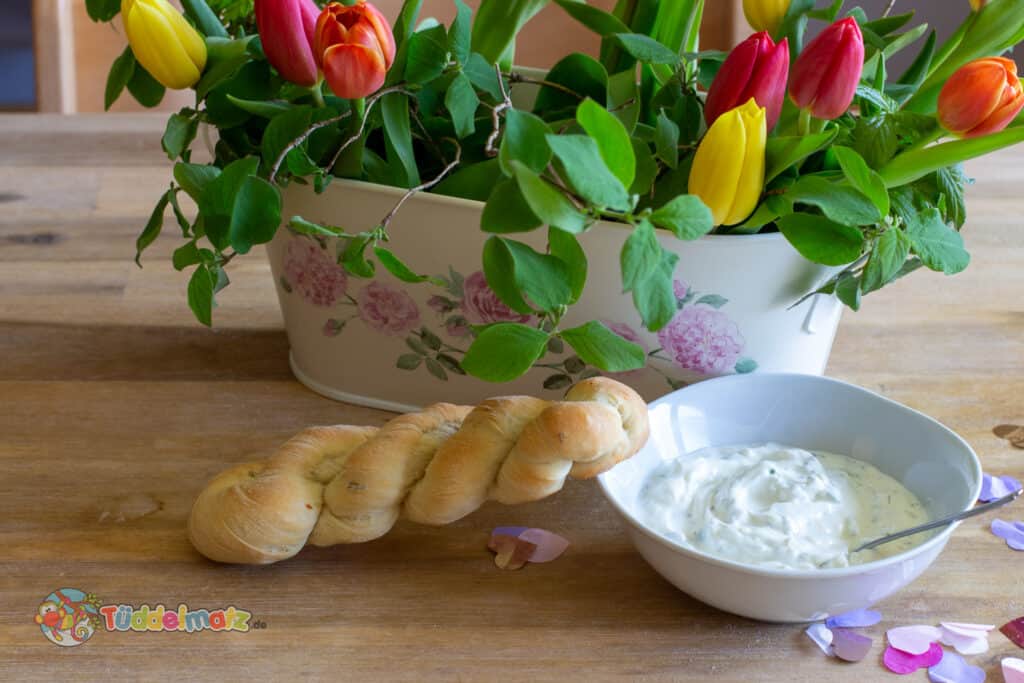 Grillbrot: Ein Knoblauchbrot fertig gebacken