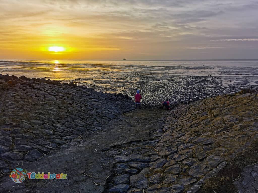 Sonnenuntergang an der Nordsee während der Mutter-Kind-Kur
