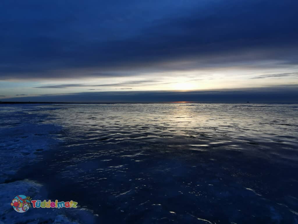 Sonnenuntergang an der Nordsee während der Mutter-Kind-Kur