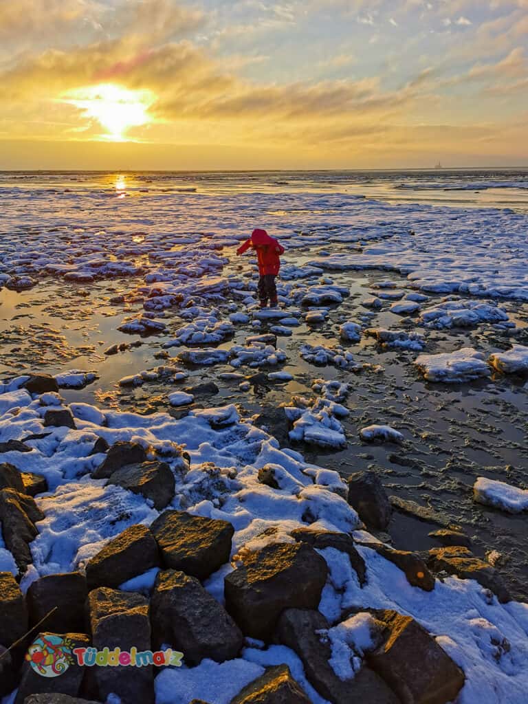 Sonnenuntergang an der Nordsee während der Mutter-Kind-Kur